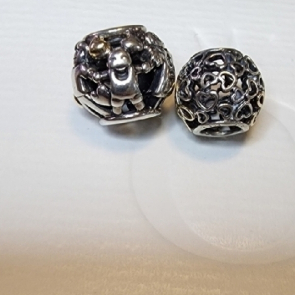 pandora charms family forever and open heart love 14k sterling silver - Picture 5 of 8